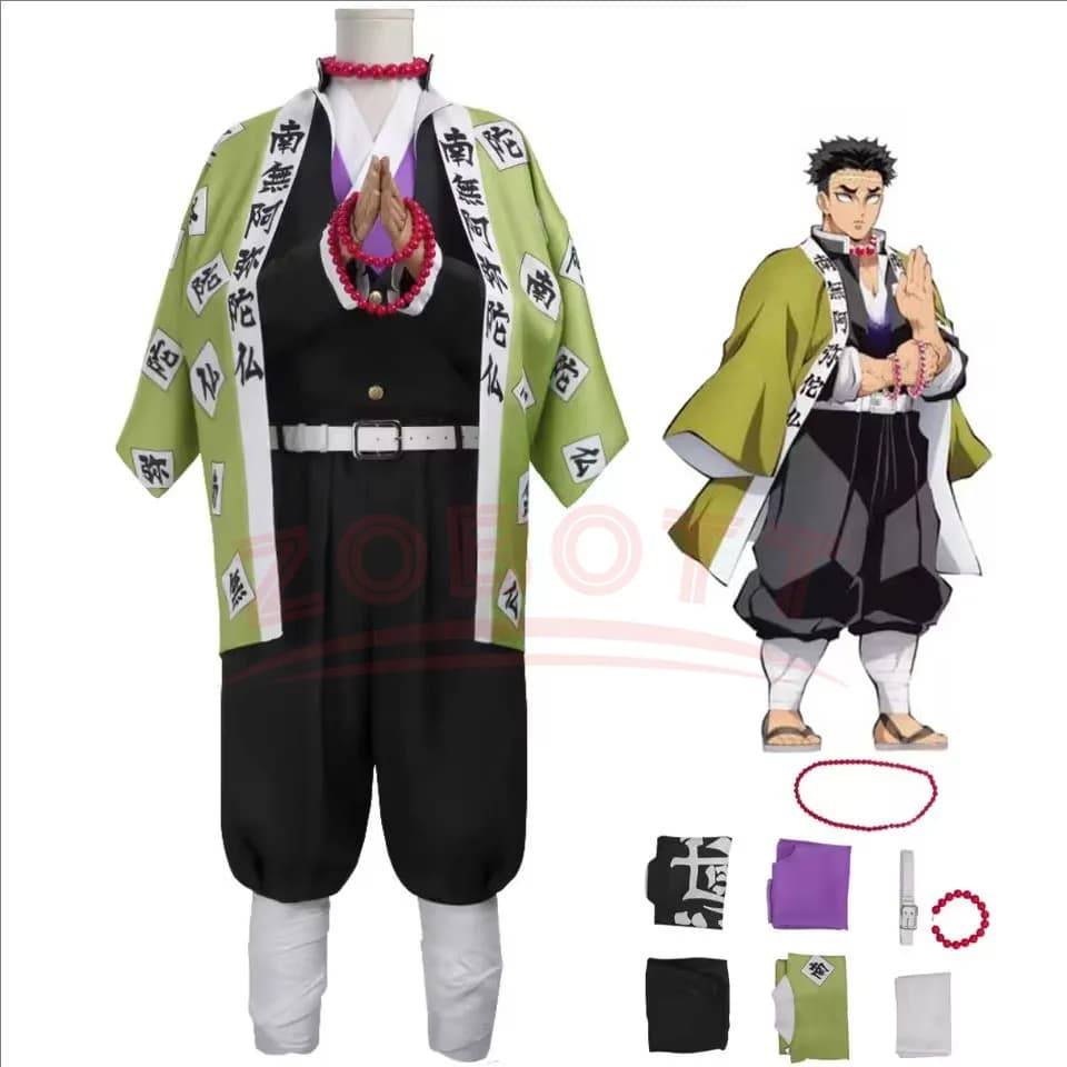 Anime Himejima Gyomei Costume Cosplay Monaco Stampa Drappo Esterno Uniforme della Squadra Bracciali Uomo Halloween Carnevale Festa Vestito Cosplay