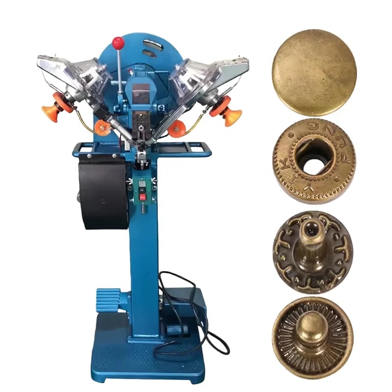 Automatic Machine For Application Plastic Pressure Bushings, Scratching Machine, For Sewing, Punching, Production of Bags and Fixing Dresses
