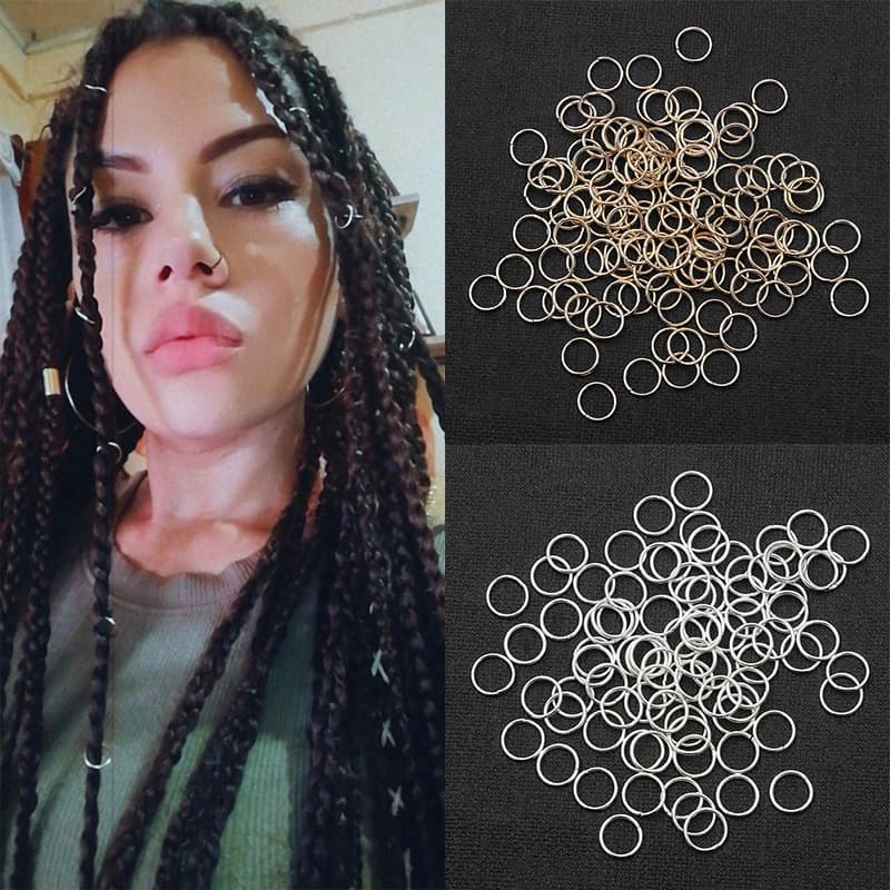 5-50 Pieces/Colored Charms Mixed for Treck and Dreadlock, Beads, Clips, Rings, Jewelry, Clips and Hair Accessories 2041