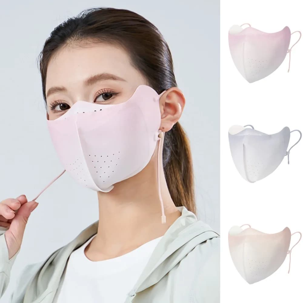 Sunscreen Face Scarf Ice Silk Mask UV Protection Eye Protection Face Cover Sunscreen Veil Face Mask Face Gini Mask Golf