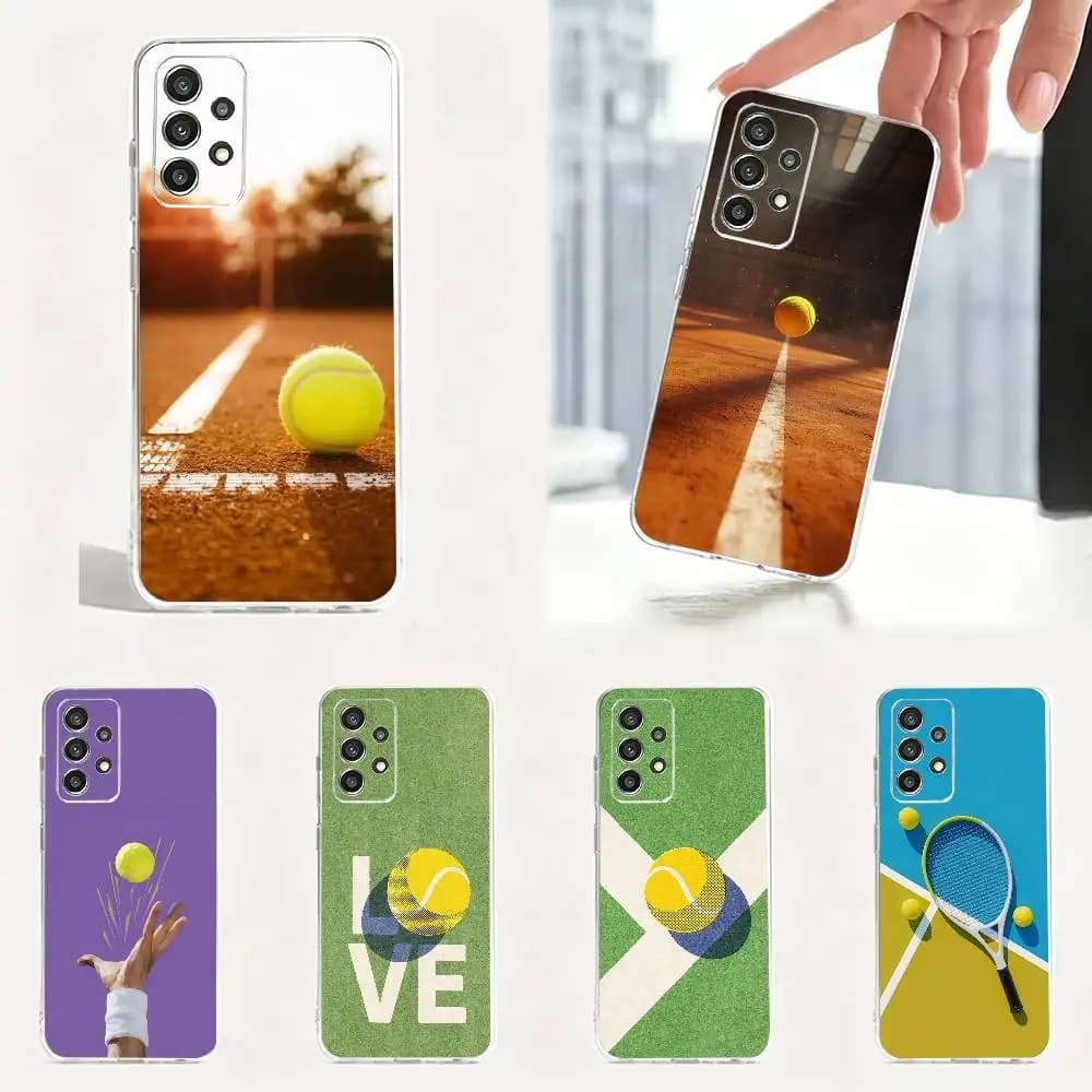 Tennis Culture ball cool Phone Case Transparent Soft case For Samsung S25,S24,S21,S22,S23,S30,Ultra,S20,Plus