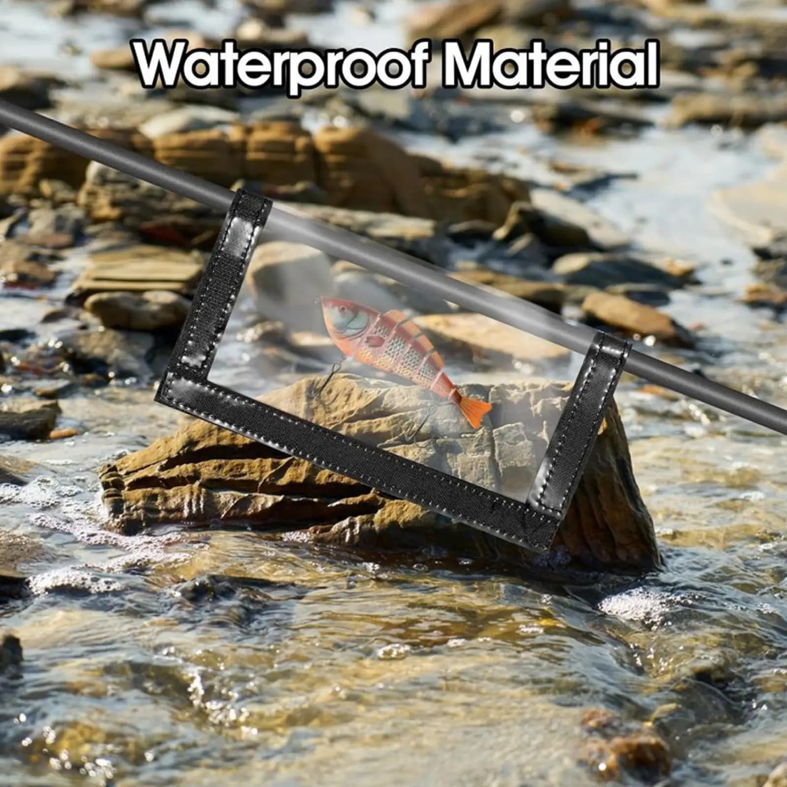 Transparent PVC Lure Bag Fishing Hook Protective Wraps Cover Case Bag Portable Bait Fishing Tackle Storage Bags