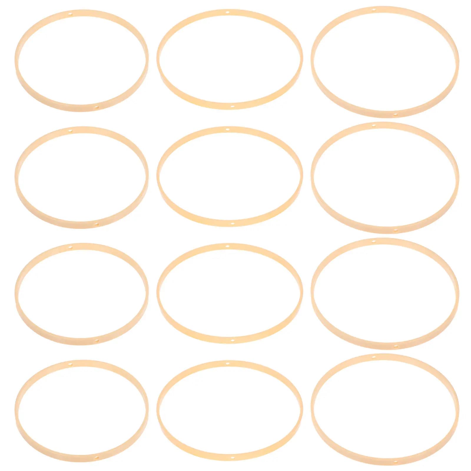 12Pcs Lightweight Round Hoop Frame for DIY Wind Chime Dream Catcher Macrame Wreath Floral Arrangement Craft Wedding Decor