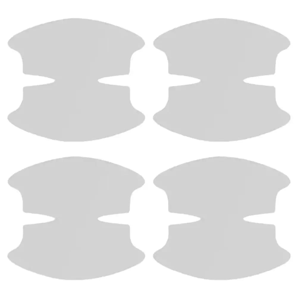 4Pcs Clear Car Door Cup Protector PVC Scratch Dent Stain Resistant Film for Door Handle Edge Guard Slam Stopper Vehicle Exterior