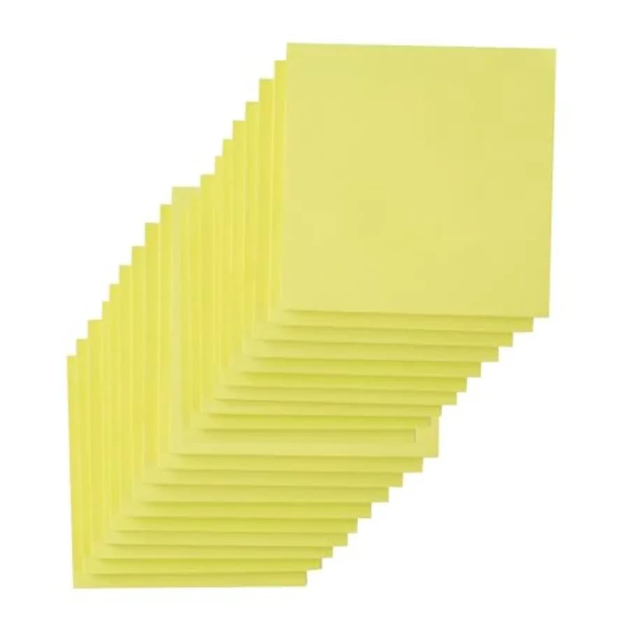 Pads Sticky Notes 3x3 Inch, Yellow Colors Self-Stick Pads, Easy to Post for Home, Office, Notebook