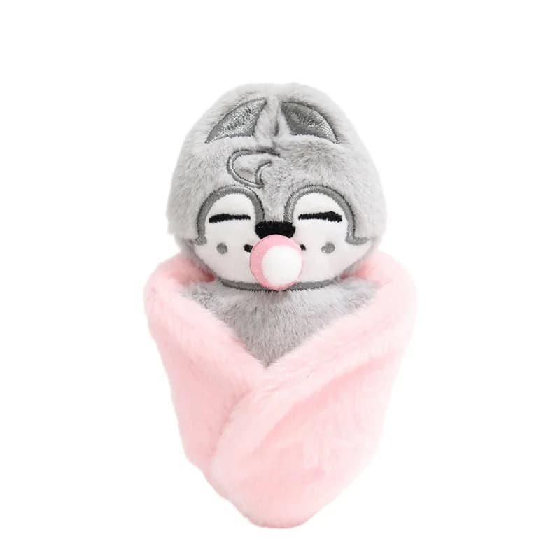 Disponibile: Portachiavi con Bambola di Peluche KPOP a Forma di Ciuccio Felix Hyunjin HAN, Ciondolo per Zaino SKZOO
