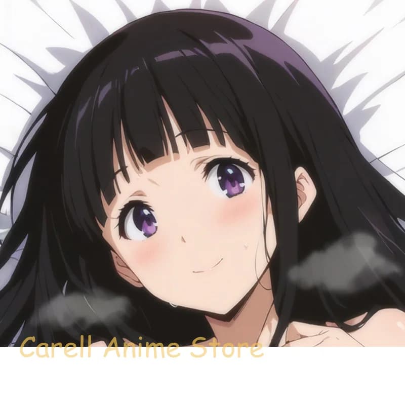 Dakimakura Eru Chitanda Anime Body Pillow Cover Double Sided Print Life size 2WAY Pillowcase