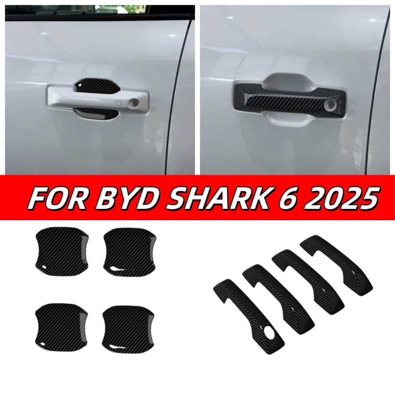 PER BYD SHARK 6 2025 Accessori Esterni Auto Porta Tirare Maniglia Della Porta Cattura Maniglia Della Porta Tappo Della Ciotola Decorazione Della Copertura Senza foro intelligente