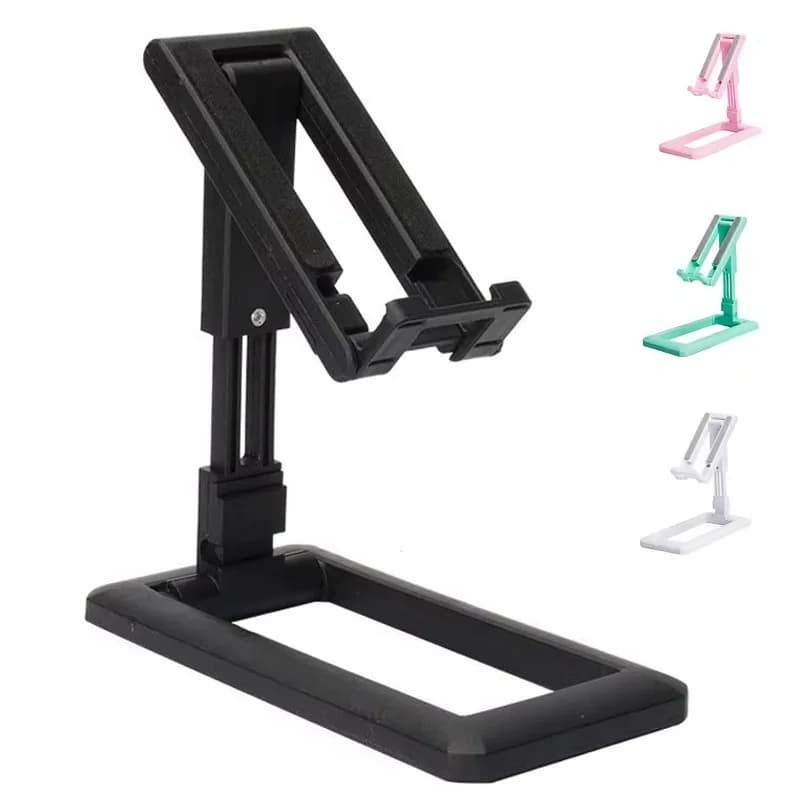 Supporto per telefono con angolo di visione regolabile, supporto portatile da scrivania per smartphone, tablet, kit di supporto per telefono da tavolo