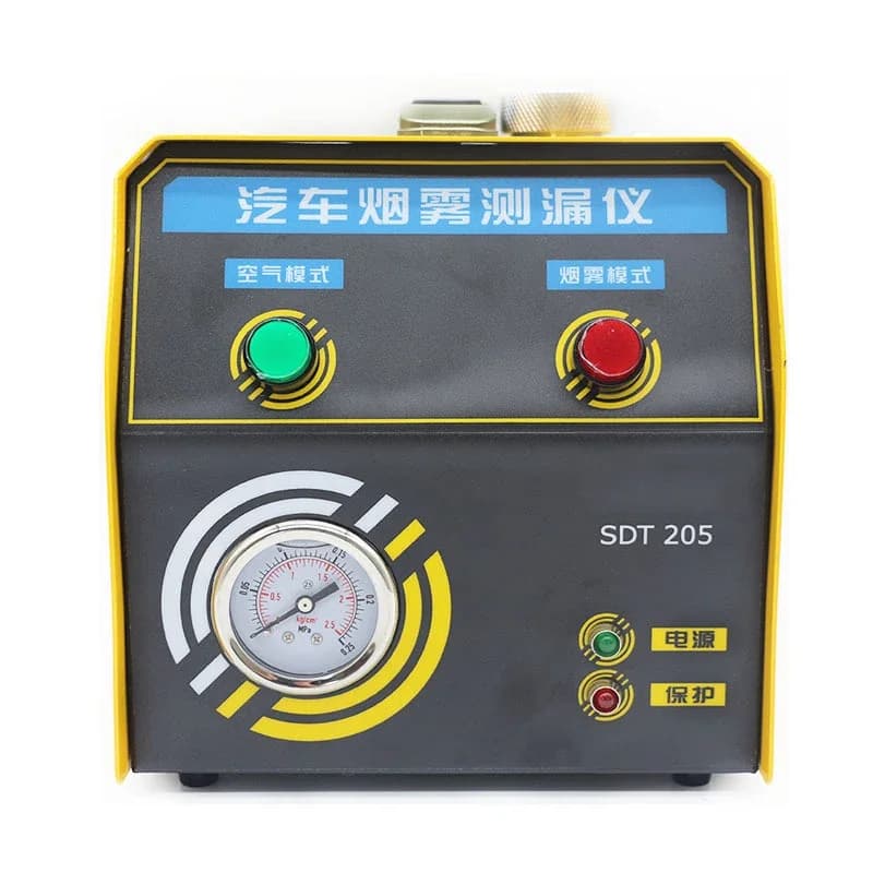 SDT205 Manutenzione auto Rilevatore di perdite di fumo Rilevatore di perdite Strumento diagnostico di guasti di perdita Test di condutture del veicolo Aspirazione/scarico