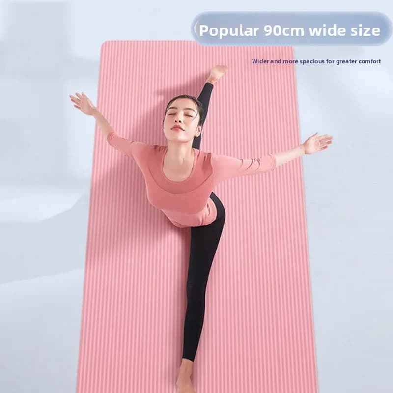 15 mm thick anti-slip yoga mat for beginners Lightly defective NBR Dance Fitness Aerobic 183 cm 2.5 kg