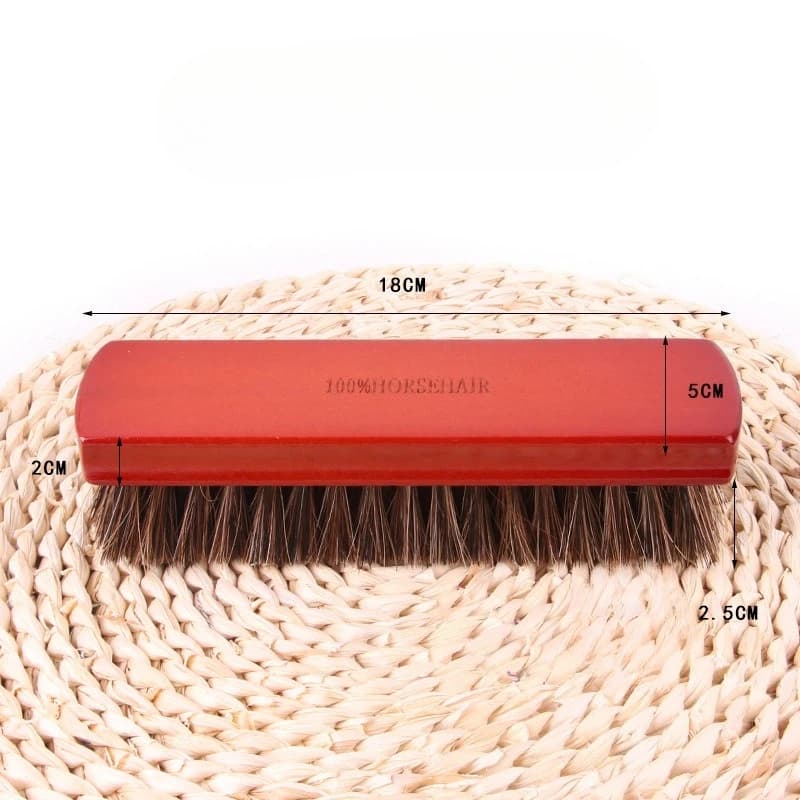 Large Horse Hair Brush for Shoe Polish Waxing Multi Purpose Cleaning Polishing Brush