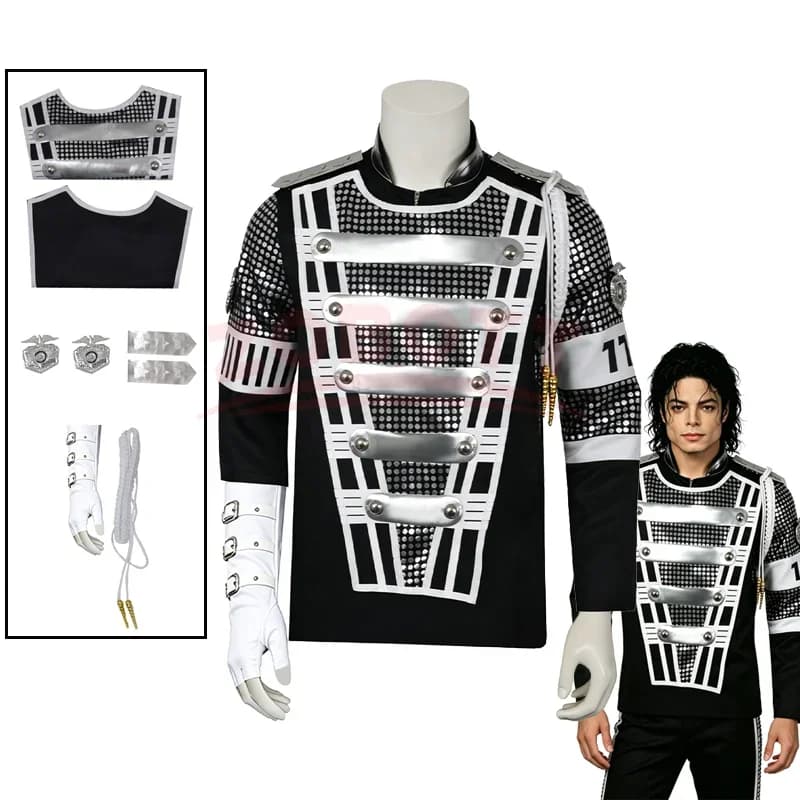 Jacket For Michael Jackson Impersonator Halloween Party Male Top Coat Costumes Jacket for Thriller Cos