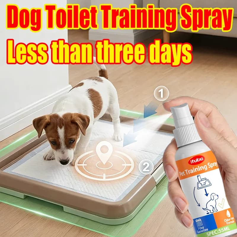 IFUBO 55ML Pet Toilet Training Spray - Fast-Acting Inducer for Dogs, Guides Puppies to Designated Potty Spots in 3 Days