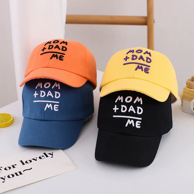 Embroidered Letters Children's Fashion Sun Protection Hats Spring Autumn Boys Baseball Caps Casual Summer Girls Babies Sun Hats