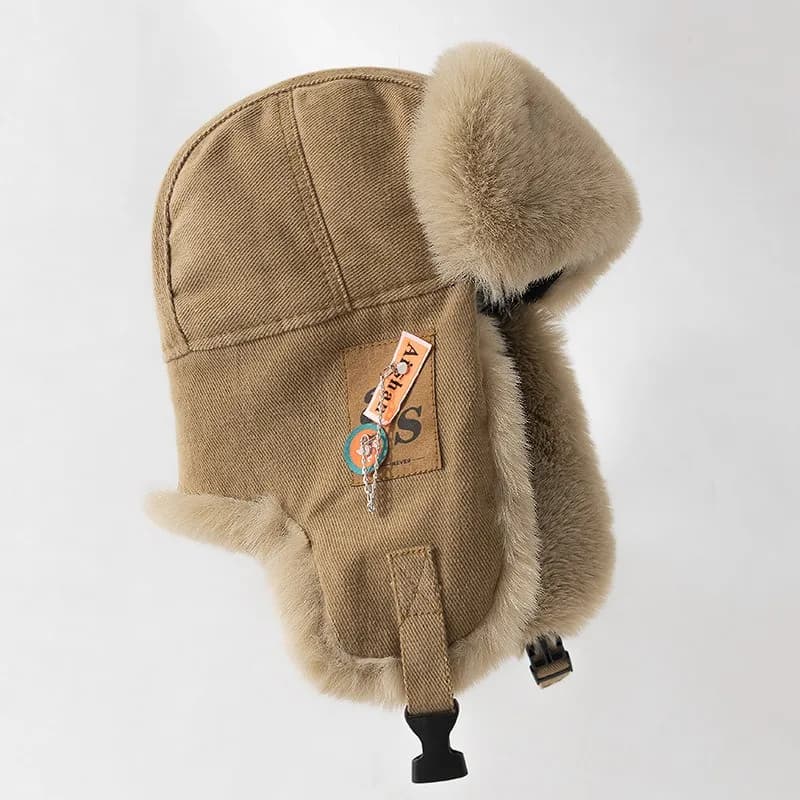 New Bomber Hat Men Women Thick Warm Russian Ushanka Fur Hat Fashion Male Female Winter Hat Black Grey Earflap Ski Russian Cap