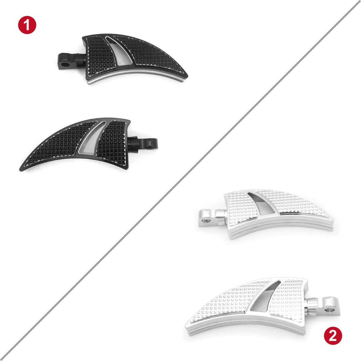 Pedane universali per moto da autostrada per Harley Street Road Glide Road King Electra glide softail sportster