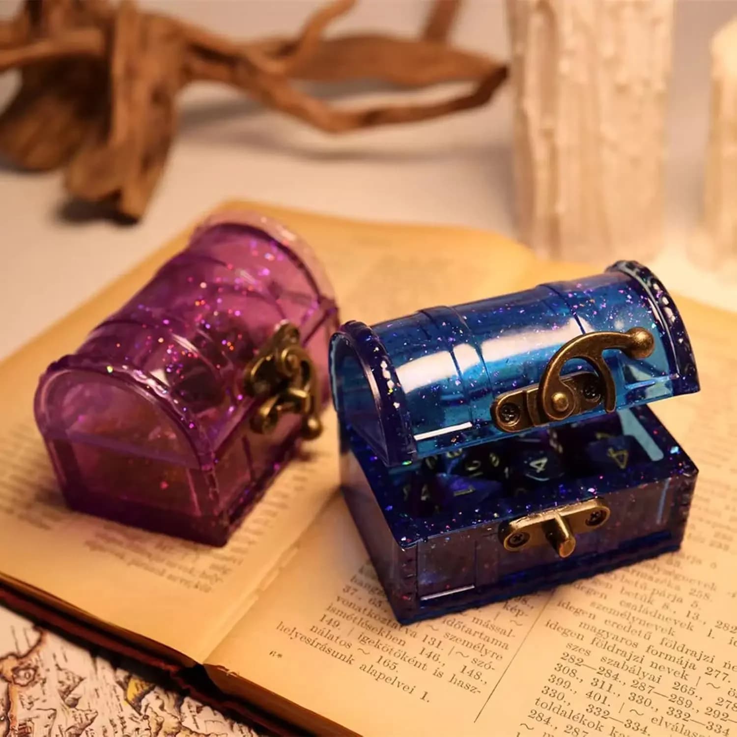 Dice Box Mold With Locking Clamp Resin Epoxy Mold Jewelry Storage Mold Gaming Accessory Craft Tool
