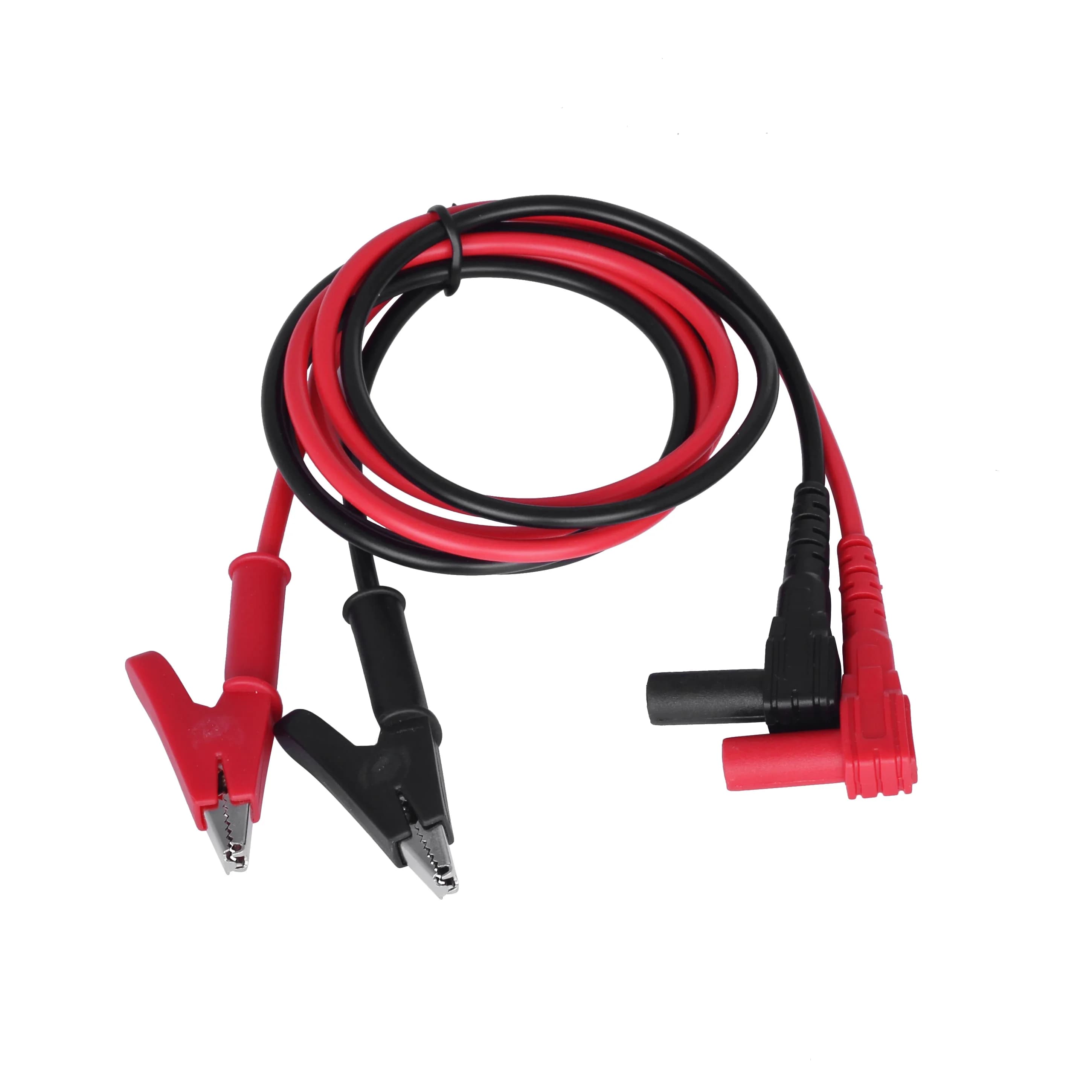 Test cable with 20A 90CM crocodile clip and banana connector, double probe with 4mm crocodile clip for multimeter and measuring instruments