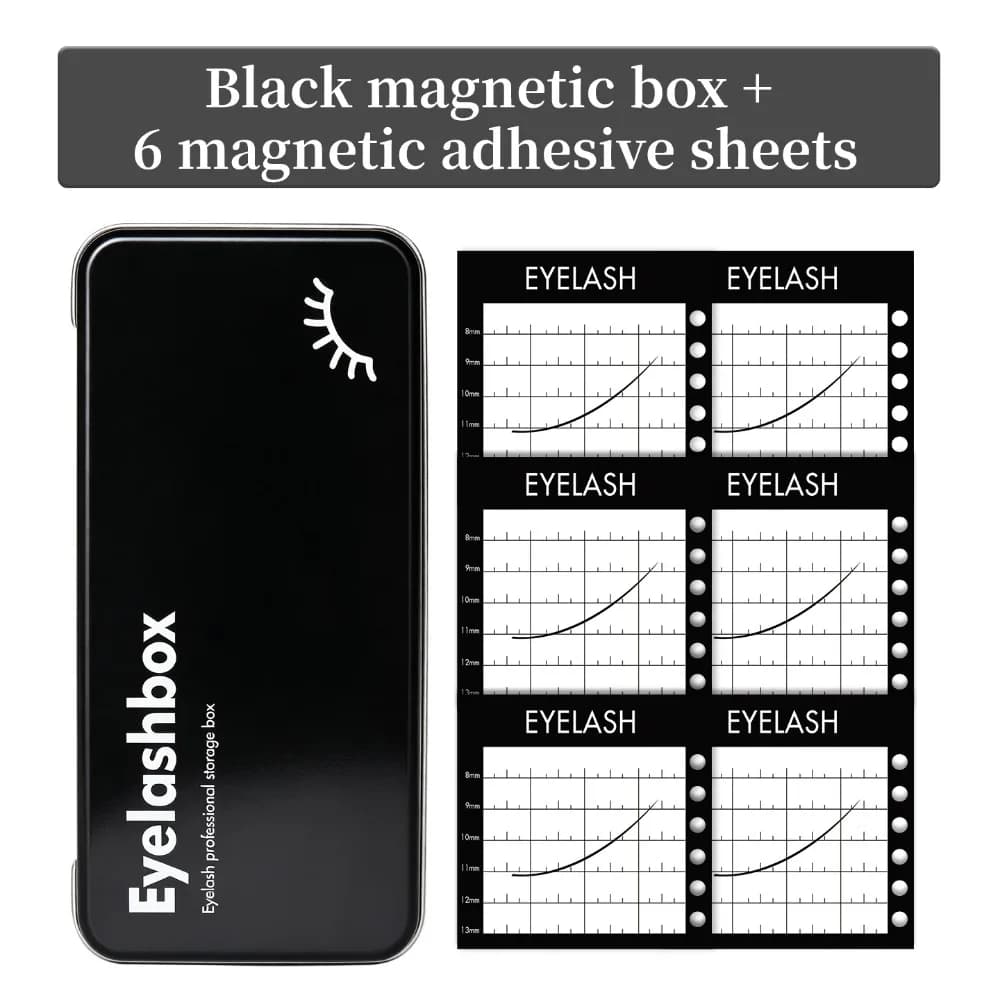 Portable Magnetic Storage Box for Eyelash Space Saving with Display Palette Tray Eyelash Extension Storage Tool Professional