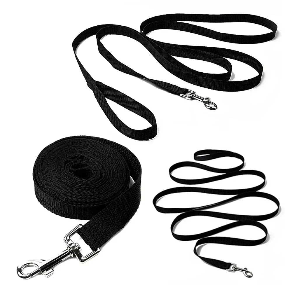Guinzaglio per cani in nylon extra lungo, resistente, per addestramento e richiamo, lunghezza estesa, anti-groviglio, resistente, per esterni