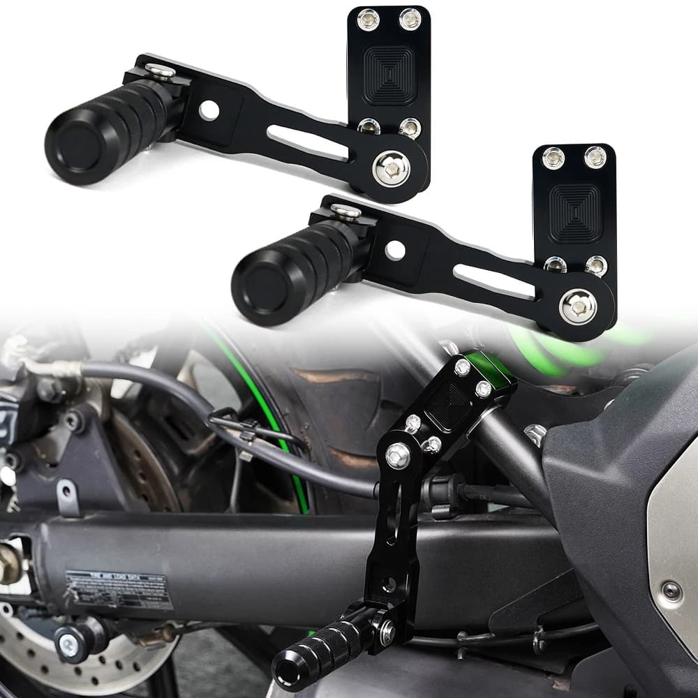 Per Kawasaki Vulcan 650 S/VN650 2015-2024 Kit di Montaggio Pedane Passeggero Regolabili per Moto, Staffa di Estensione Pedane Autostradali