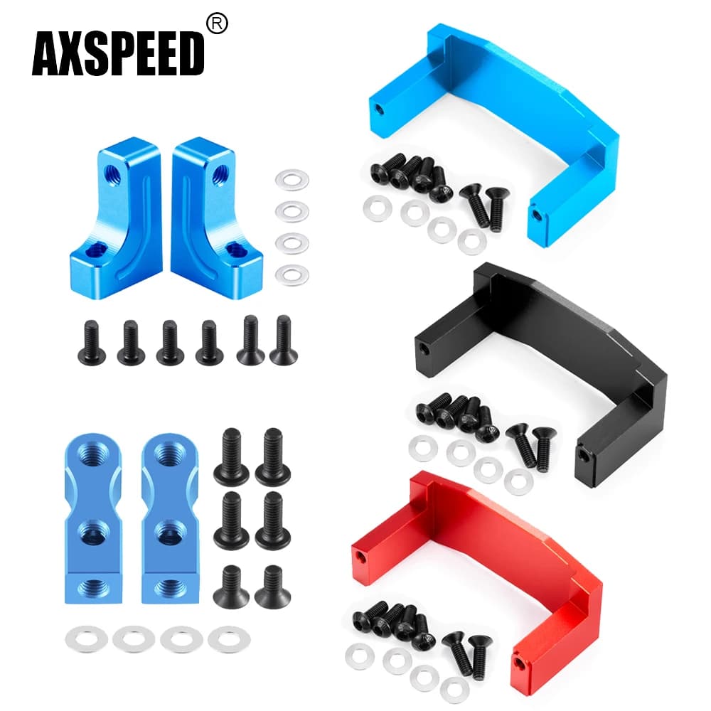 AXSPEED Supporto servo in lega di alluminio per Tamiya TT02 1/10 RC Drift Car Parti di aggiornamento Accessori