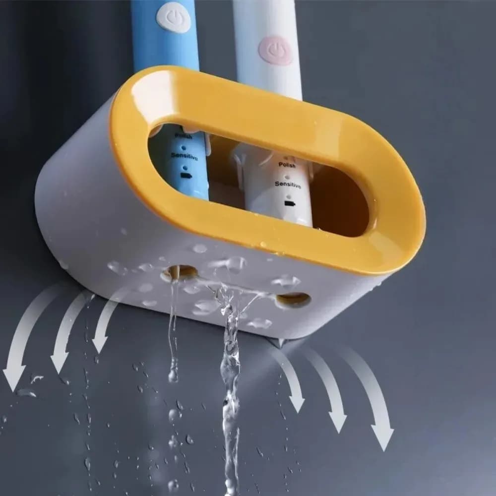 Oral B Toothbrush Stand Brush Holder Bathroom Accessories Toothbrush Organizer Electric Toothbrush Holder Double Hole Wall