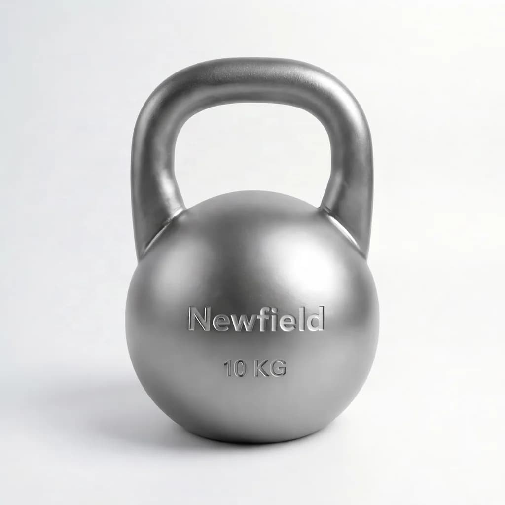 Kettlebell in Acciaio Inossidabile Premium Stile Competizione 10kg Personalizzato per Uomo e Donna Allenamento di Precisione
