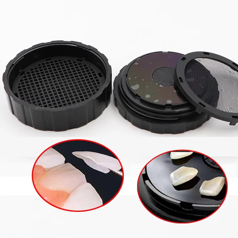 Dental Pretreatment Box, Ceramic Face Container, Protected Storage, Disinfection, Dental Care