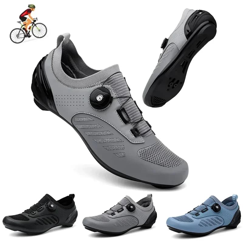 Men Professional Cycling MTB Shoes Route Cleats Road Bike Speed Flat Sneaker Racing Women Bicycle Mountain Spd Biking Footwear