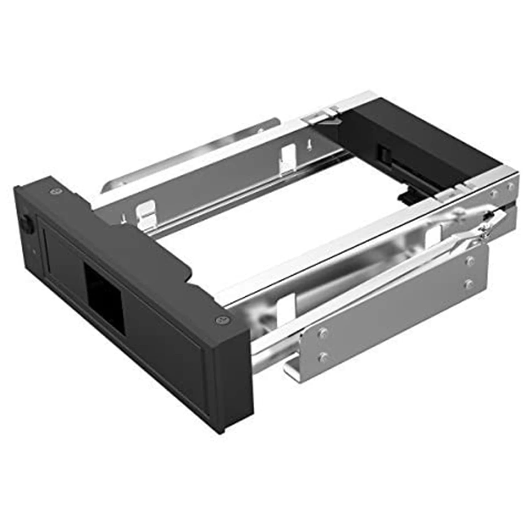 1106SS 5.25 Adattatore SSD per disco rigido SATA interno da 3,5 pollici per rack mobile Hot Swap senza traino - Nero