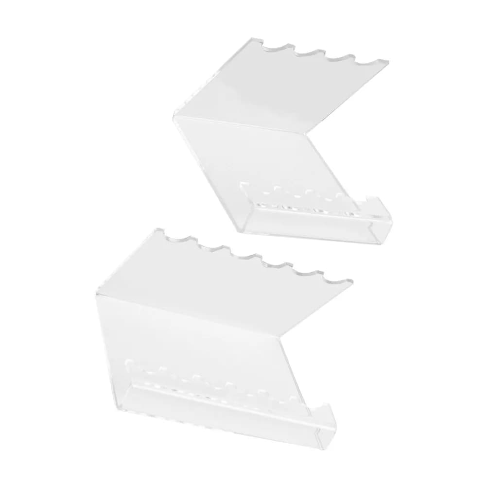 Set di 2 Portapenne in Acrilico Trasparente, Organizzatore Multifunzionale da Scrivania, Porta Pennelli per Trucco, Supporto per Pennarelli, Espositore per Penne