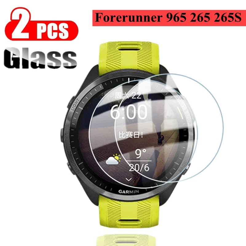2PCS Orologio In Vetro Temperato Per Garmin Forerunner 965 265 s 265s SmartWatch Pellicola Della Protezione Dello Schermo Per Forerunner 965 265 265S