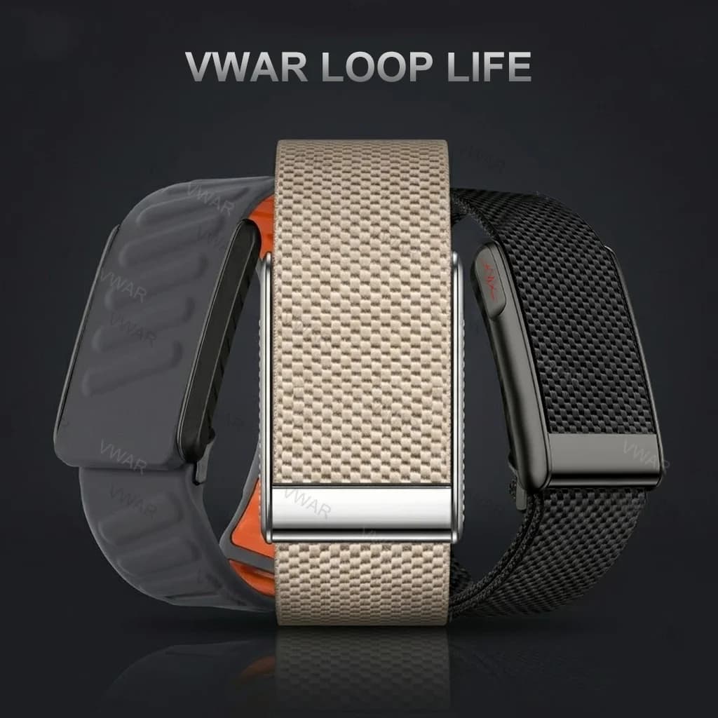 VWAR Loop Life SportFlex Fitness Tracker Blood Oxygen Pressure Uric Acid Blood Lipid ECG Smart Bracelet Sport Band For Men Women