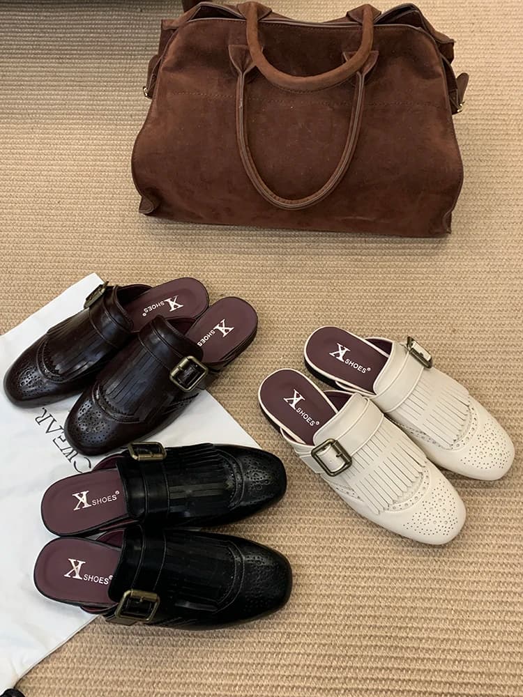Women's brief-on briefs Outerwear 2025 Ciabatte with closed tip in solid color of new women Roman sandals with breathable side openings