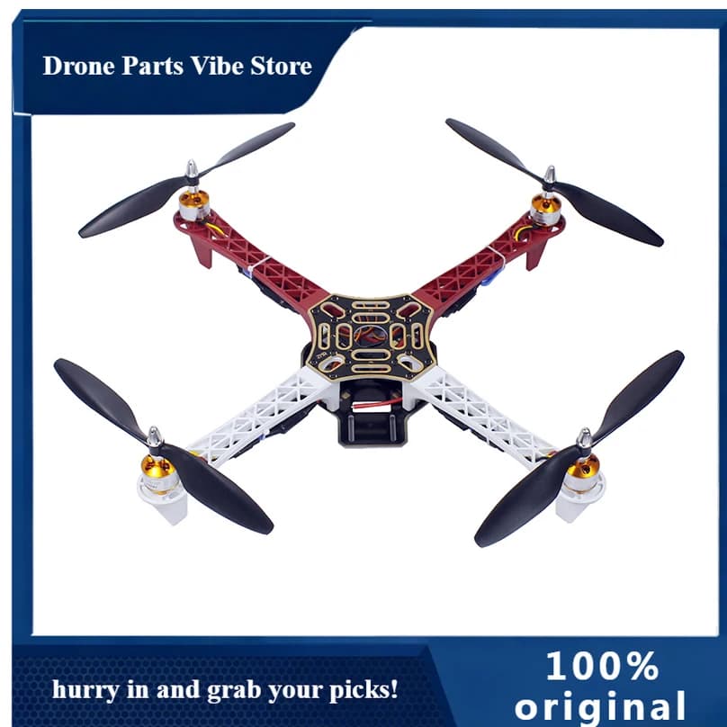 Kit Telaio Drone APF450 450mm a 4 Assi con ESC Brushless RC 2-3S 30A, Motore Brushless A2212 1000KV, Elica 13T 1045 CW CCW