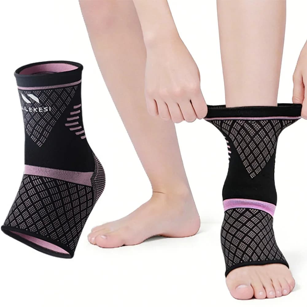 Supporto per Caviglia, Fascia Protettiva per Corsa, Calcio, Basket, Traspirante, Regolabile ed Elastica