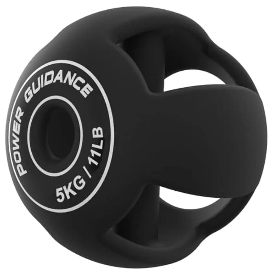 Manubri Spherebell + Kettlebell per Palestra Domestica in Ghisa con Rivestimento in Gomma Nera, Design Ergonomico che Riduce lo Stress Articolare