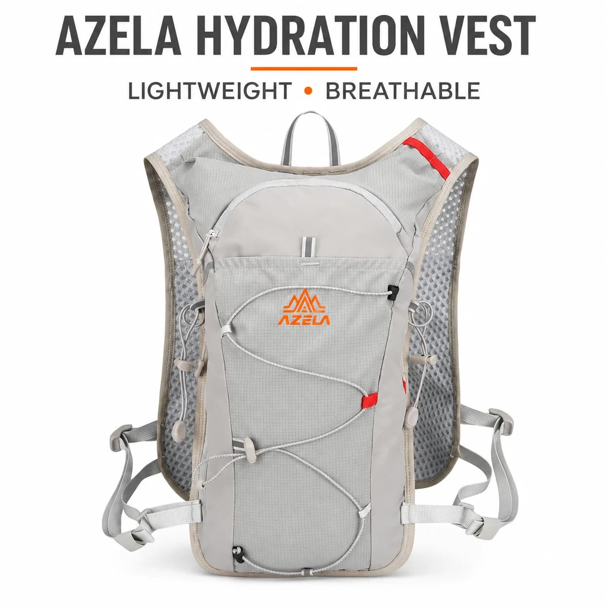AZELA Lightweight Breathable Hydration Vest Backpack Water Bladder Pack for Trail Running Marathon Cycling Hiking Climbing