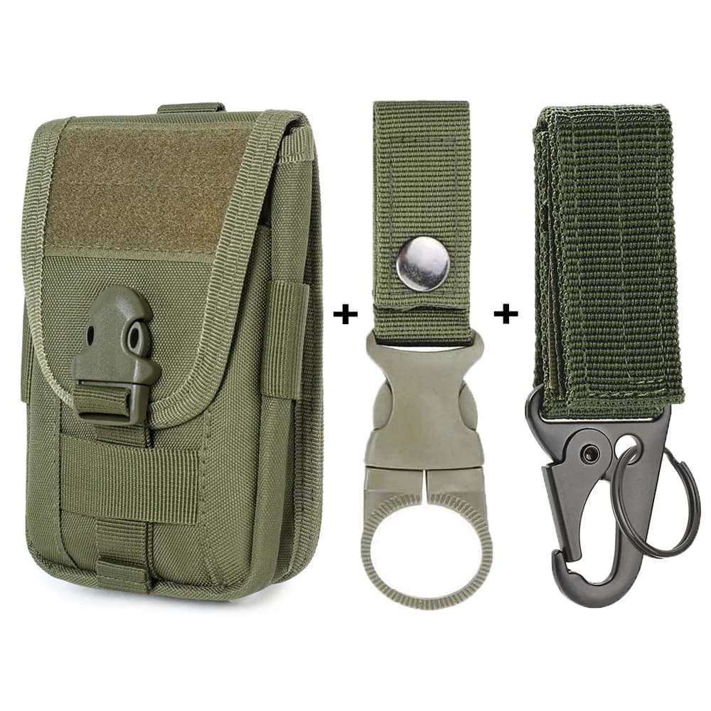 OPHIDIAN Multifunctional Sport Belt Running Cell Phone Bag Men's Waist Bag Accessories Bag Vertical Double Layer Refill Molle