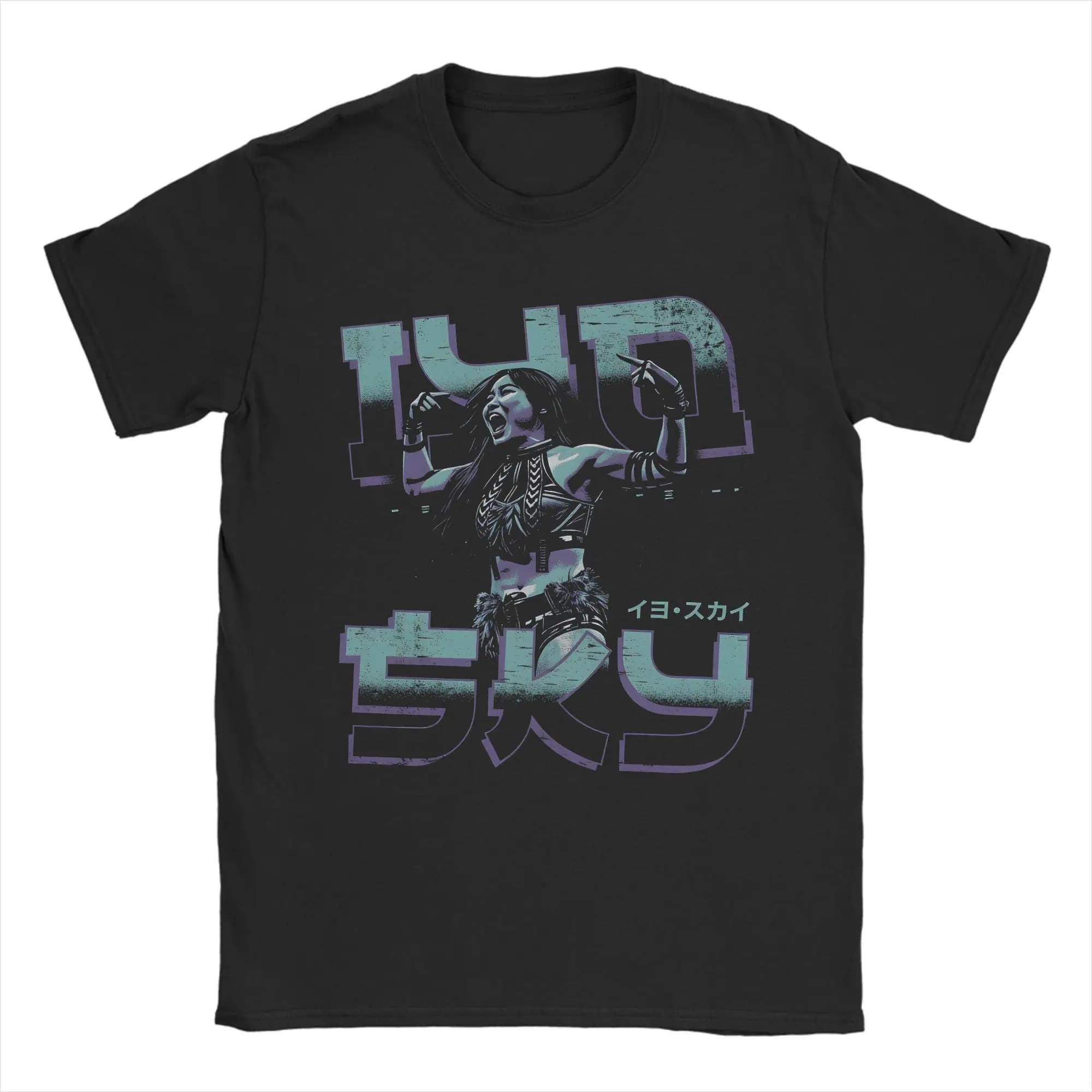 Nuova T-shirt Grafica 2026 Rhea Ripley & Iyo Sky Wrestling, Unisex, Manica Corta, Cotone Morbido, Stile Y2K, Moda Estiva, Streetwear Uomo