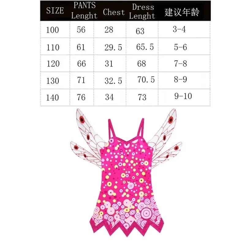 New 2026 and Me Fancy Halloween Costume Camisole Skirt with Wings Pants Bracelet The Same As Mia Anime Christmas for COS