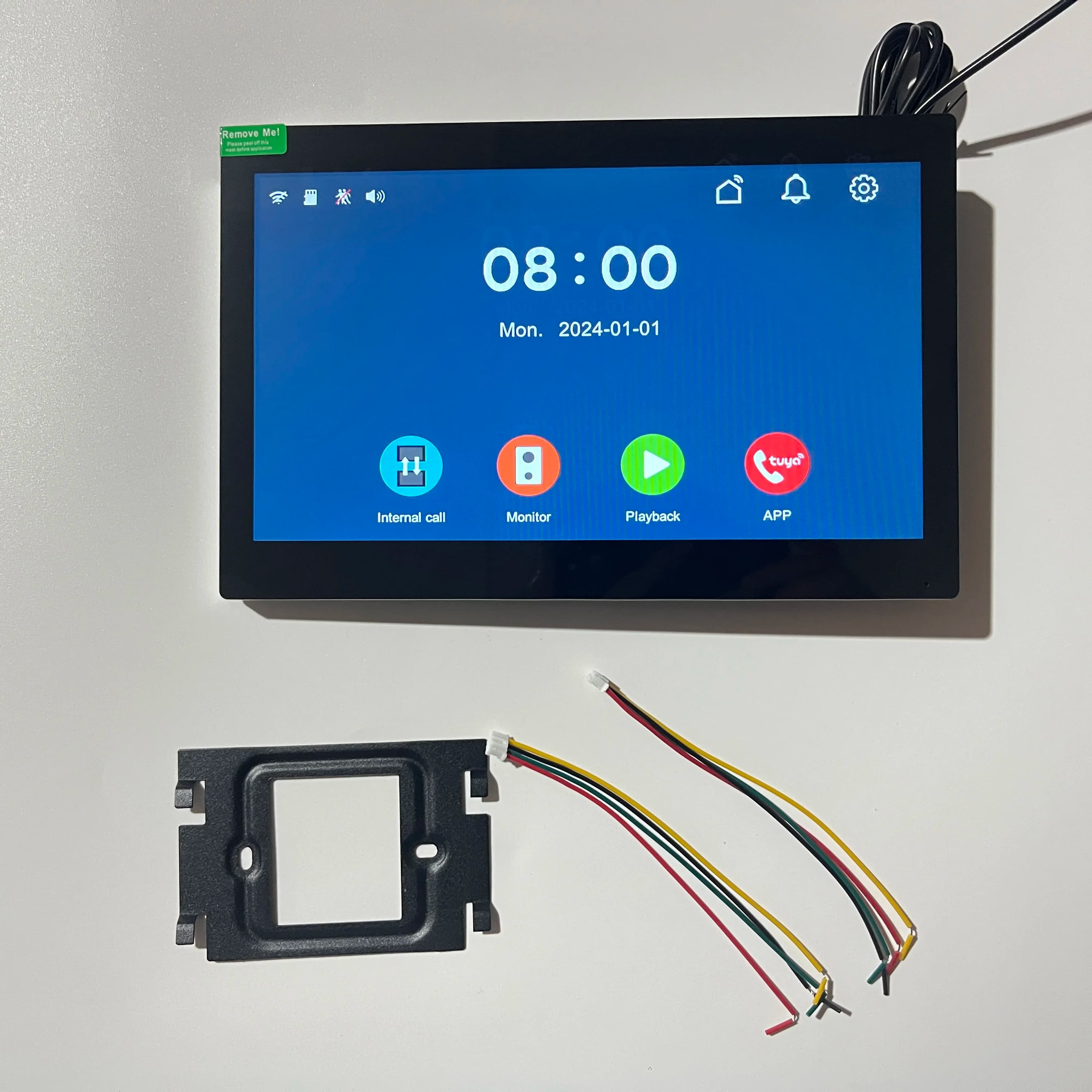 Sell 1pcs LCD and 1pcs Camera separately For 4 Wire Digital Video Intercom System, 7 / 10.1 Inch Wireless WIFI Monitor 1080P
