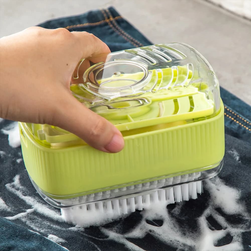 Soap bubble box with laundry brush for rollers for multifunctional free hand rubbing easy to disassemble foams quickly