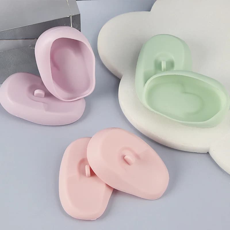 2 pezzi/set copri orecchie paraorecchie paraorecchie impermeabili per doccia tintura dei capelli accessori per parrucchieri