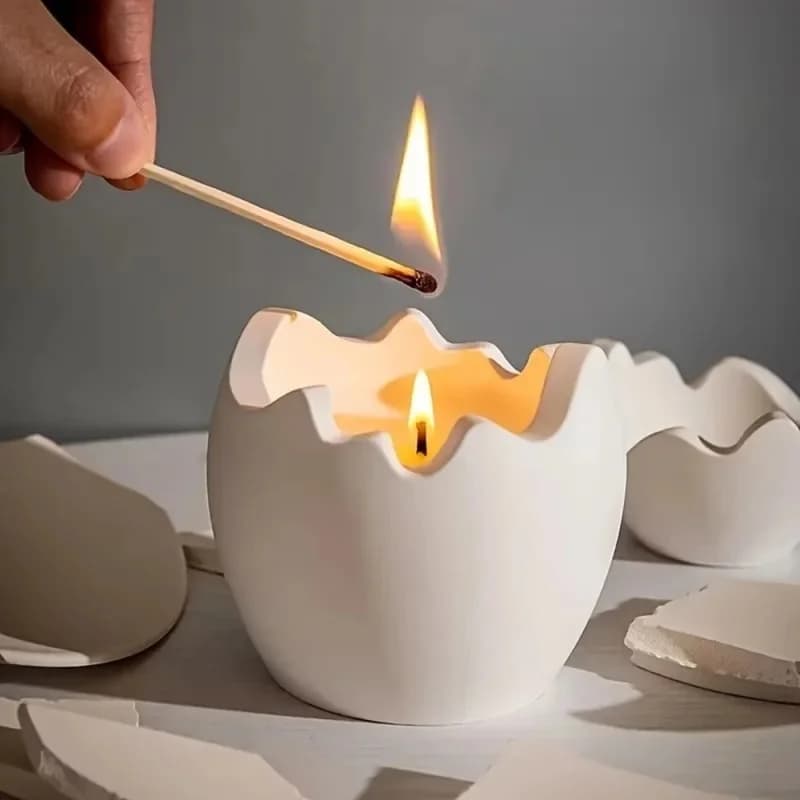 Top Quality Egg Shape Silicone Candle Mold DIY Mould for Epoxy Resin Plaster Aromatherapy Candle Home Craft Decor Supplies