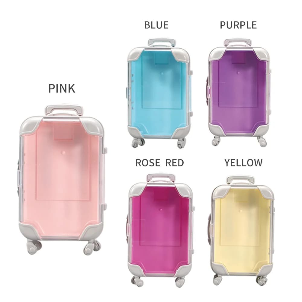 Mini suitcase Gift box for wedding favors Faux eyelashes Miniature luggage box for wedding favors
