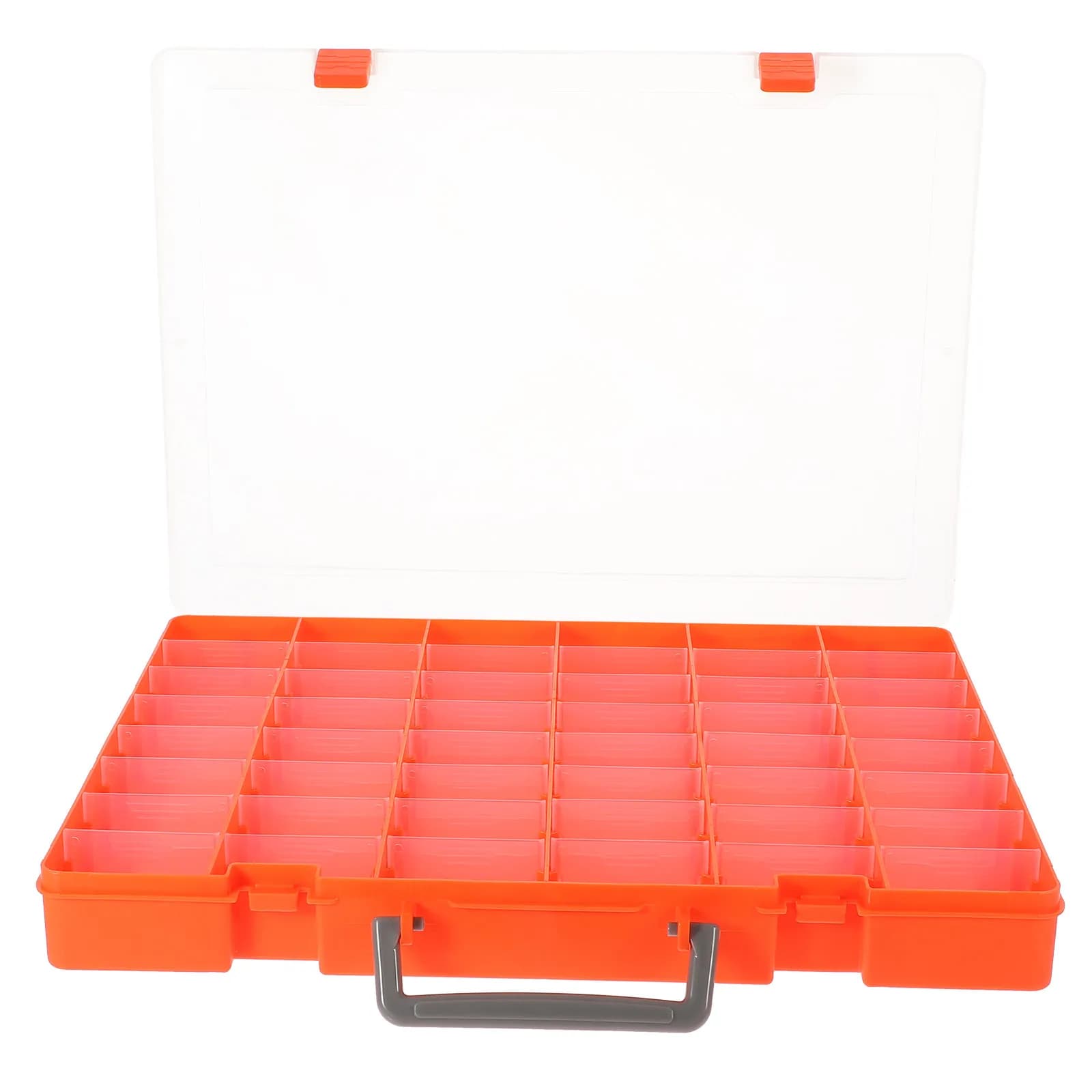 Organizer trasparente, scatola portaoggetti leggera con coperchio, porta USB, custodia per chiavetta USB, organizer per perline, scatola trasparente per attrezzi