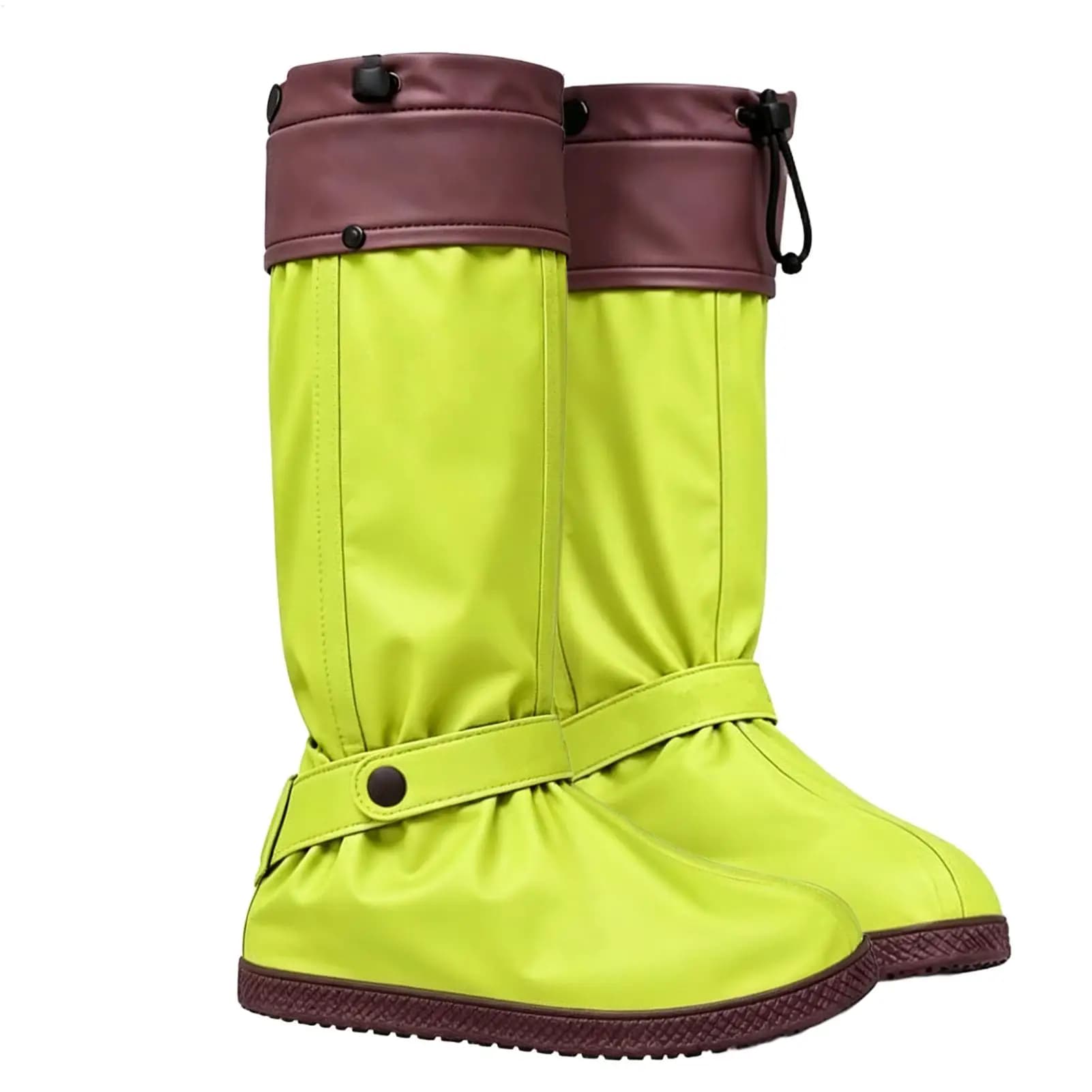 Waterproof Shoe Covers Zipper Reusable Anti-Slip Overshoe Boot Covers Zipper For Hiking Office Camping Travel Commuting Schoo
